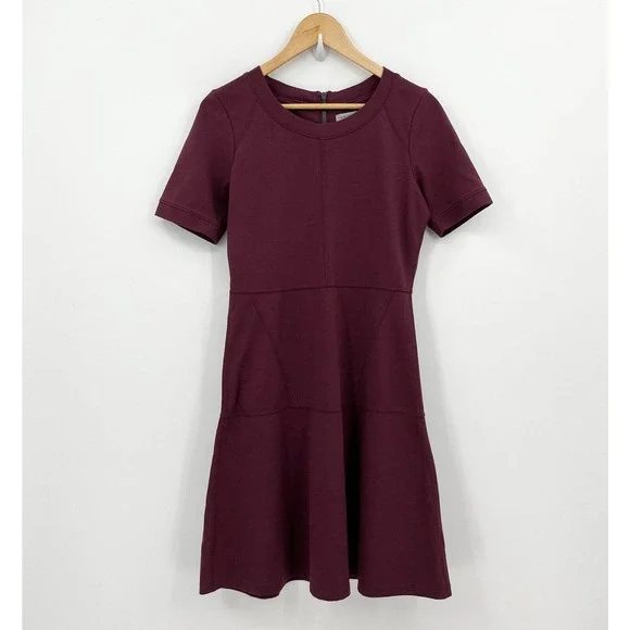 slim fit dress slacks Fit & Flare LuxeStretch Dress